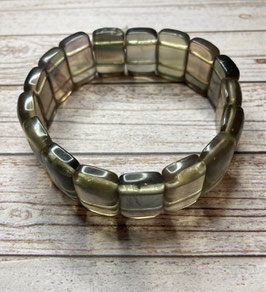 Fuorit Walzen Armband, 20 x 13 mm, 19 cm lang, elastisch - ohne Deko