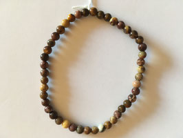 Mookait Kugelarmband, 4 mm Durchmesser,  19 cm elastisch Stretchband - ohne Deko