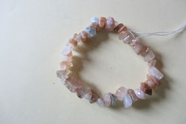 Rutilquarz Splitterarmband,  19 cm lang, elastisch Stretchband - ohne Deko