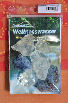 Wellnesswasser-Trinkmischung Sodalith, Bergkristall  8415D - Rohsteine