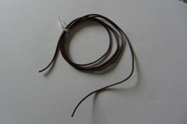 1 Lederband  100 cm lang 1,5 mm Ø - Rindleder schwarz