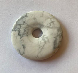 Howlith Donut Anhänger  40 mm Durchmesser