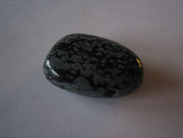 Schneeflockenobsidian Anhänger, gebohrt, 30 x 20 mm