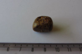 Jaspis - Schlangenjaspis, Trommelstein, 19 x 17 mm