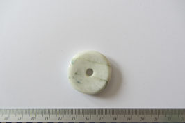 Weißer Labradorit Donut Anhänger 30 mm Durchmesser