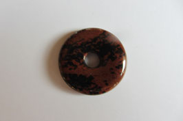 Mahagoniobsidian Donut 30 mm Durchmesser