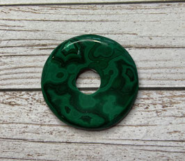 Malachit Donut 35 mm Durchmesser stabilisiert