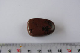 Mahagoniobsidian Anhänger gebohrt 30  x 18 mm