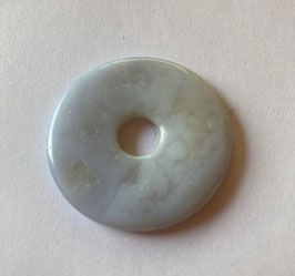 Chalcedon Donut Anhänger 40 mm Durchmesser