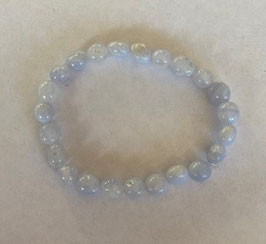Chalcedon Armband, Nuggets 10 x 8 mm,  19 cm lang, elastisches Band