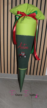 Schultüte "Anton" Traktor 70cm inkl. Rohling