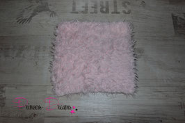 Kuschelfell Unterlage babyrosa