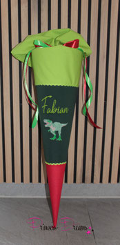 Schultüte "Fabian" T-Rex 70cm inkl. Rohling
