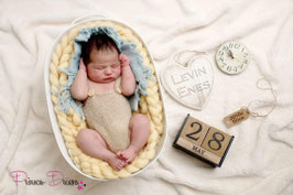 Posing Unterlage mit Fransen: blau