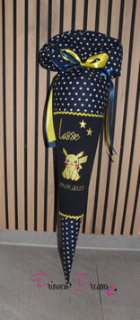 Schultüte "Lasse" mit Pikachu 70cm inkl. Rohling