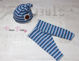 Set: blau gestreift "kleiner Mann"