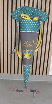 personalisierte Schultüte "Malu" mit Glurak 70cm inkl. Rohling