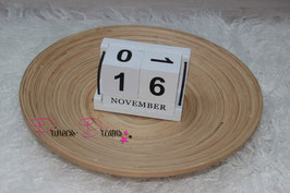 Geburtstag-Würfel Vintage weiß