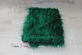 "Zottel" Decke gras-grün