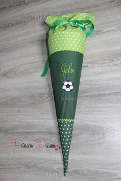 Schultüte "Levi/Felix" Fussball 70cm inkl. Rohling