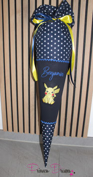 Schultüte "Benjamin" mit Pikachu 70cm inkl. Rohling