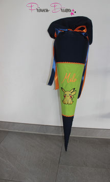 Schultüte "Milo" mit Pikachu 70cm inkl. Rohling
