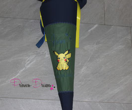 Schultüte "Finn" mit Pikachu 70cm inkl. Rohling
