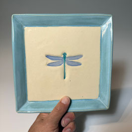 Dragonfly square dish