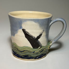Breaching Whale mug