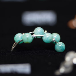 BAGUE AMAZONITE D'AFRIQUE BLEU