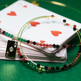 COLLIER & BRACELET AS DE PIQUE