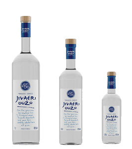 Ouzo Jivaeri 40%Vol. verschillende maten