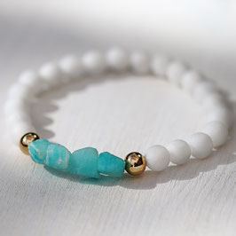 Adelmut - Edelstein Armband aus Jade und Amazonit