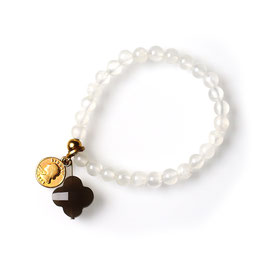 Andrea - Edelstein Armband Weiß