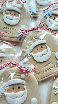 Keks Weihnachtsmann mit Namen