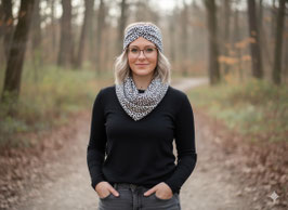 Schlupfloop mit Stirnband Set