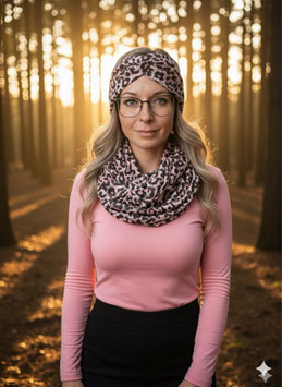Leo Loop Stirnband Set bunt
