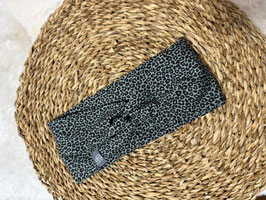 Leopard Stirnband grün schwarz