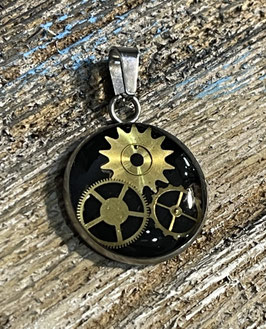 Anhänger Schwarz/Goldfarben