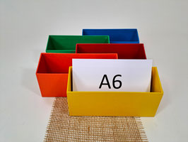 Karteikästen für A6 Querformat - extra schmal