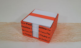 Zettelbox mit Namensdruck "Paulina"