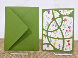 Karte inkl. Kuvert "Blumenwiese"