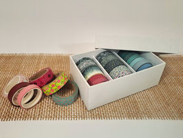 Schachtel mit Unterteilungen für Washi Tapes