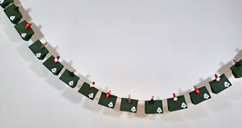 Adventkalender mit Faltsackerl "Grün"
