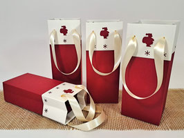 Geschenktaschen - Nikolo - mit weißem Rand