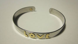 Bracelet in steel and gold 18k