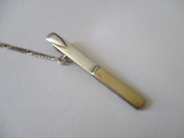 Silver and gold tie clip n5