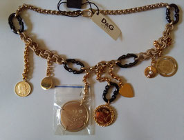 D&G Jewels necklace gold plated with pendants