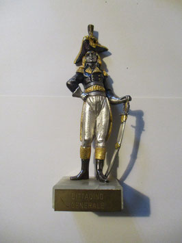 Napoloenic style statue silver and gold plated