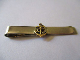 Silver and gold tie clip anchor